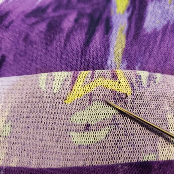 Zara Purple & Black High-Low Skirt sz M - Picture 6 of 6